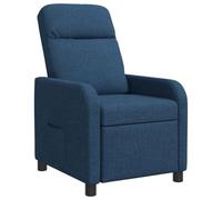 vidaXL Fauteuil inclinable Bleu Tissu