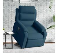 vidaXL Fauteuil inclinable - Bleu velours