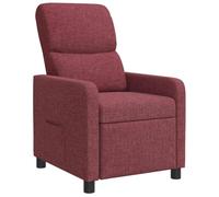 vidaXL Fauteuil inclinable Bordeaux Tissu