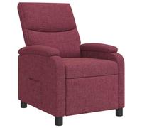 vidaXL Fauteuil inclinable Bordeaux Tissu