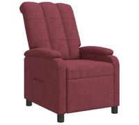 vidaXL Fauteuil inclinable Bordeaux Tissu