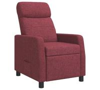 vidaXL Fauteuil inclinable Bordeaux Tissu