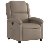 vidaXL Fauteuil inclinable 371781 – Chaise de relaxation repose-pied Similicuir Cappuccino