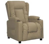 vidaXL Fauteuil inclinable Cappuccino Similicuir