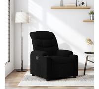 vidaXL Fauteuil inclinable Noir Tissu
