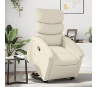 vidaXL Fauteuil Inclinable, Chaise de Relaxation avec Dossier et Repose-pied Réglables, Siège de Salon Salle de Séjour, 3204041 Beige G