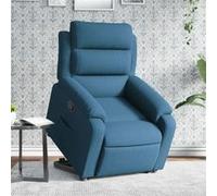 vidaXL Fauteuil inclinable - Bleu velours