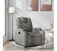 vidaXL Fauteuil inclinable en Tissu Gris foncé