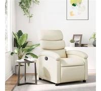 vidaXL Fauteuil inclinable manuel - Crème