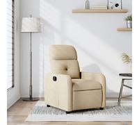 vidaXL Fauteuil inclinable - Crème
