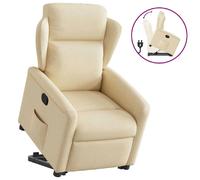 vidaXL Fauteuil Inclinable - Crème