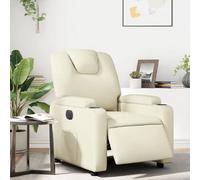 vidaXL Fauteuil inclinable Crème