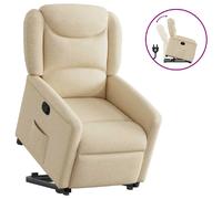 VIDAXL Fauteuil inclinable Crème