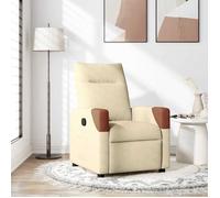 vidaXL Fauteuil inclinable Crème Tissu, fauteuil, fauteuil inclinable TV, poussette, fauteuil inclinable pour personnes 4104813