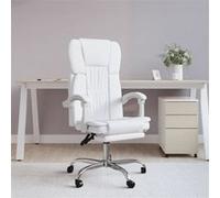Fauteuil inclinable de bureau Blanc Similicuir