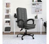Fauteuil inclinable VidaXL gris foncé