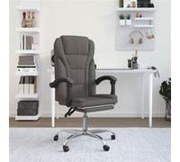 vidaXL Fauteuil de bureau - Gris Foncé