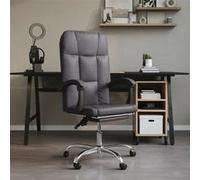 VidaXL Fauteuil de Bureau Gris