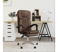 VidaXL Fauteuil inclinable - Marron Similicuir