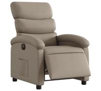 vidaXL Fauteuil inclinable électrique, dossier & repose-pied réglables, cappuccino similicuir