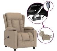 vidaXL Fauteuil inclinable électrique Cappuccino Similicuir G