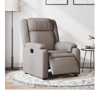 vidaXL Fauteuil inclinable électrique Taupe Tissu