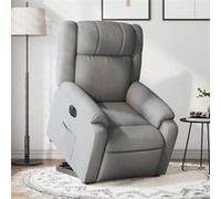 vidaXL Fauteuil Inclinable Électrique, Chaise de Relaxation avec Dossier et Repose-pied Réglables, Siège de Salon Salle de 3205226 Gris G