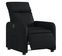 vidaXL Fauteuil Inclinable Électrique, Chaise de Relaxation avec Dossier et Repose-Pied Réglables, Siège de Salon Salle de Séjour, Moderne, Noir Similicuir