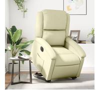Vidaxl Fauteuil inclinable électrique - Crème