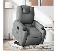 stoel électrique réglable tissu gris foncé