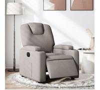 vidaXL Fauteuil inclinable électrique Taupe Tissu