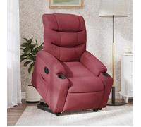 vidaXL Fauteuil inclinable électrique 3206666 – Dossier et repose‑pied réglables – Tissu Bordeaux