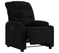 vidaXL Fauteuil inclinable électrique – Chaise de relaxation avec dossier et accoudoirs – Noir tissu