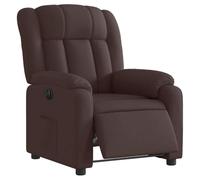 VIDAXL Fauteuil inclinable électrique - Marron foncé