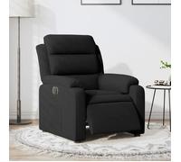 vidaXL Fauteuil électrique inclinable – Chaise de relaxation, dossier & accoudoirs, noir velours