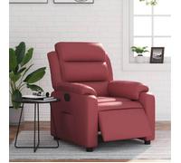 vidaXL Fauteuil Inclinable Électrique Chaise de Relaxation avec Dossier Siège avec Accoudoirs Salon Moderne Rouge 3205032