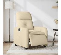 VIDAXL Fauteuil inclinable électrique Crème
