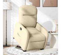 vidaXL Fauteuil inclinable électrique - Crème