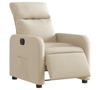 VidaXL Fauteuil inclinable électrique - Crème