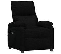 vidaXL Fauteuil inclinable électrique Noir Tissu Noir G