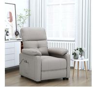vidaXL Fauteuil inclinable électrique Taupe Tissu