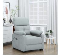 vidaXL Fauteuil inclinable électrique GKD16003 Tissu Gris clair