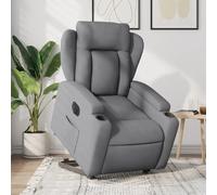 vidaXL Fauteuil inclinable électrique Gris clair