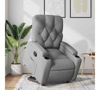 vidaXL Fauteuil inclinable électrique - Gris clair
