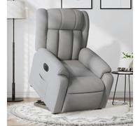 vidaXL Fauteuil inclinable électrique gris clair