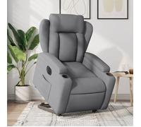 vidaXL Fauteuil inclinable électrique Gris clair