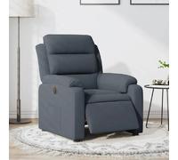 vidaXL Fauteuil inclinable électrique - Gris foncé