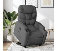vidaXL Fauteuil inclinable électrique - Gris foncé