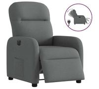 vidaXL Fauteuil inclinable électrique 3302953 Réglable Tissu Gris foncé