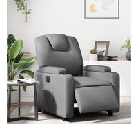 vidaXL Fauteuil Inclinable Électrique Gris Similicuir